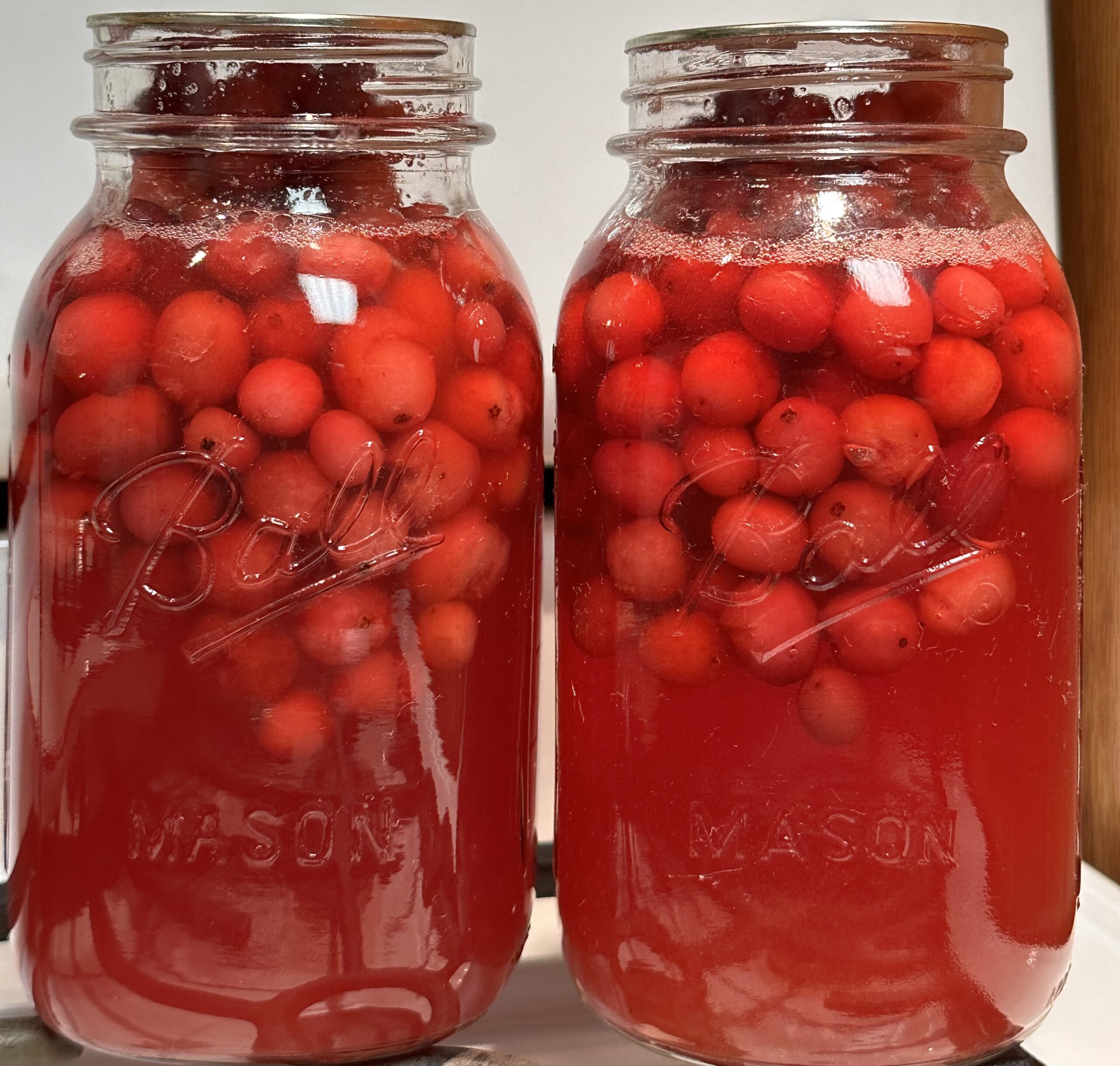 Cranberry Juice Jars