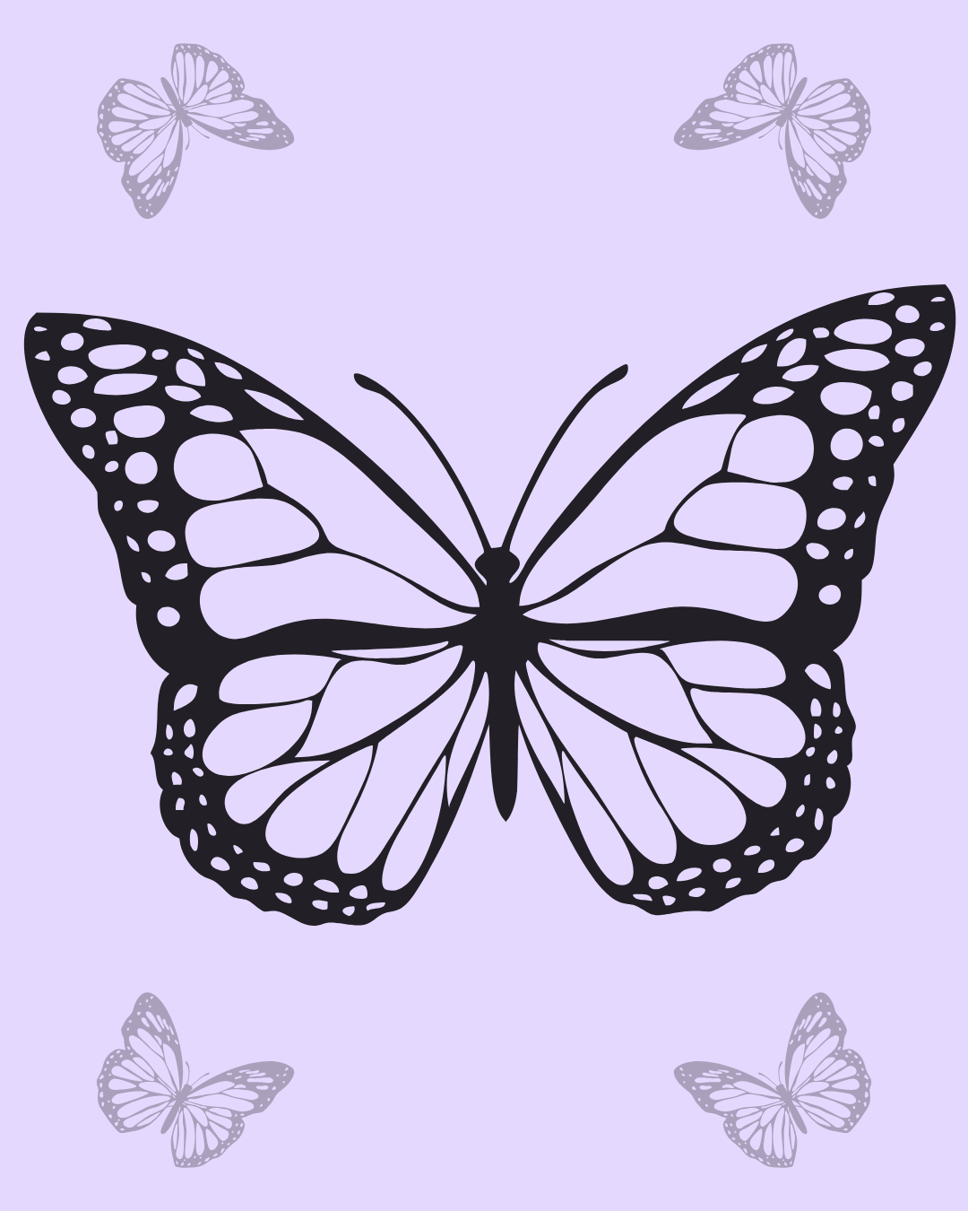 Butterflies to symbolize hashimoto's